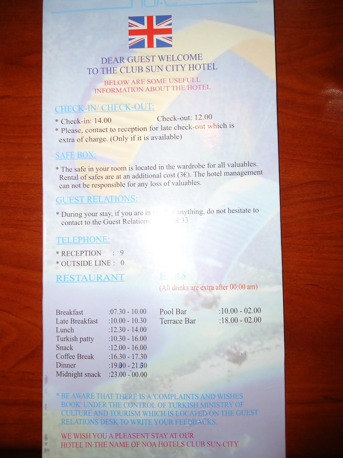 imagini hotel CLUB SUN CITY OLUDENIZ